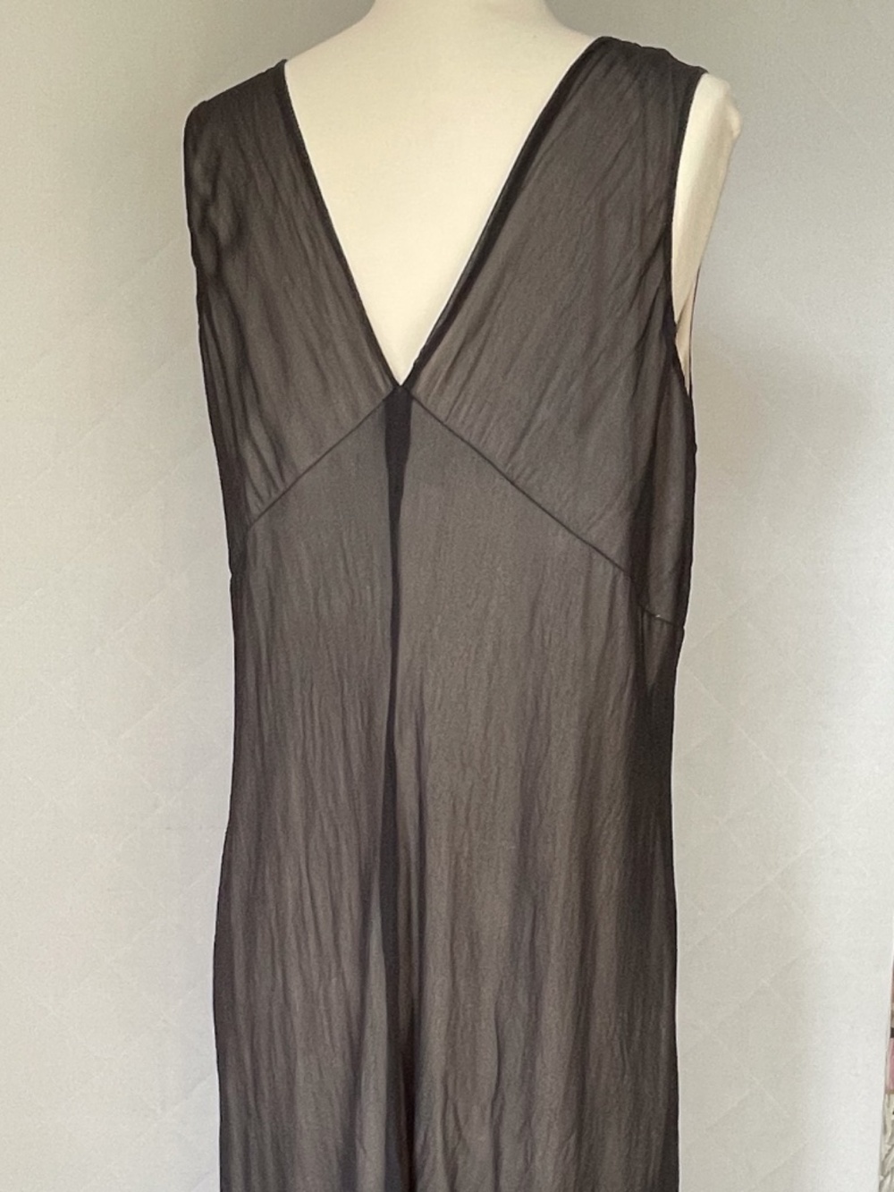 Jonathan Martin Studio Silk Slip Dress - Y2K - Size 14 - Picture 9 of 10